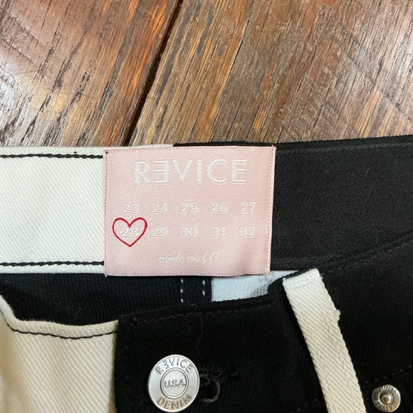 Revice DREAM FIT Denim Yin Yang Two-Tone Jeans Women’s Size 28 | Made in USA - Picture 7 of 9